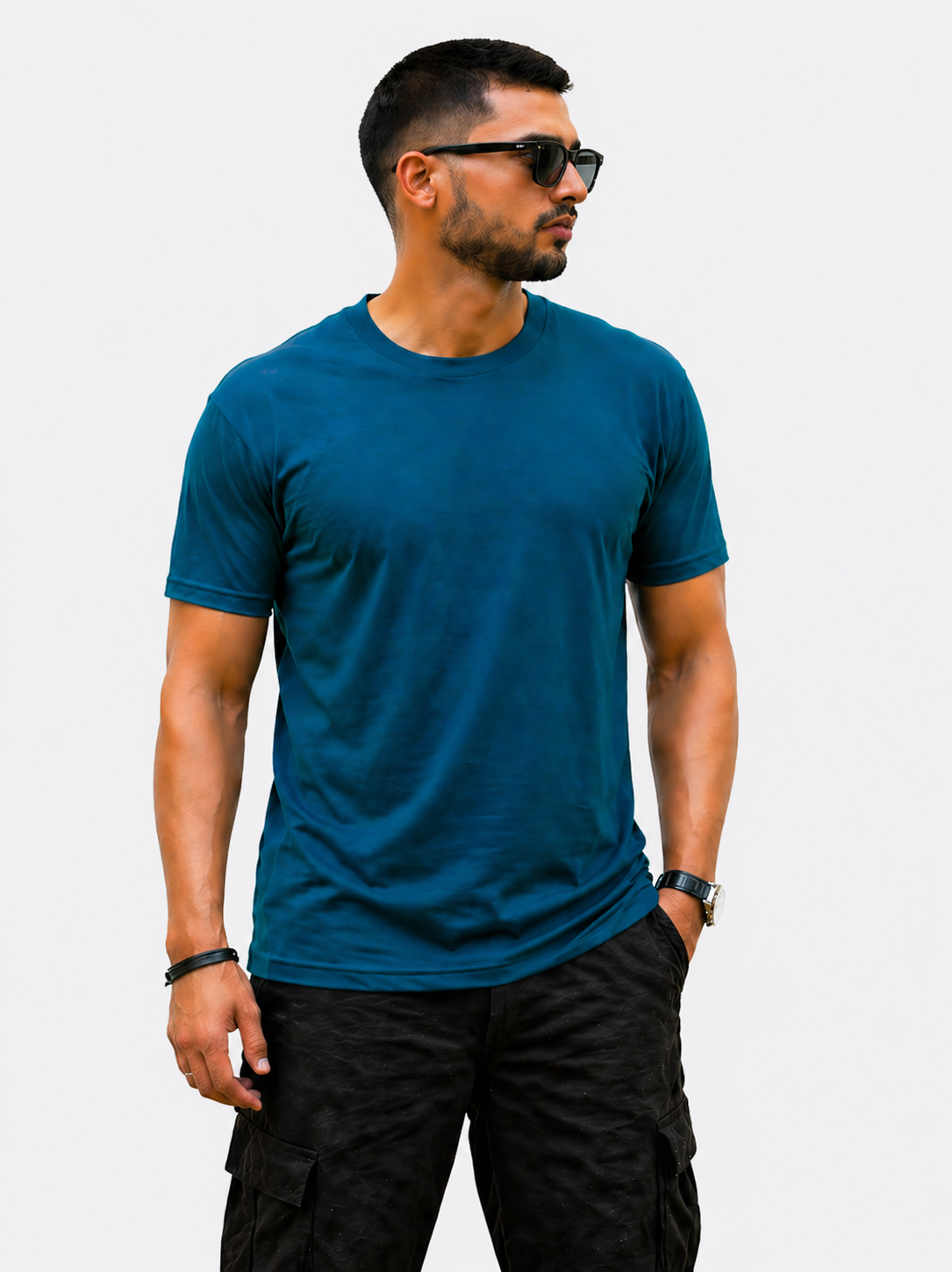 Mens Premium Short Sleeve T-Shirt - Petrol Blue