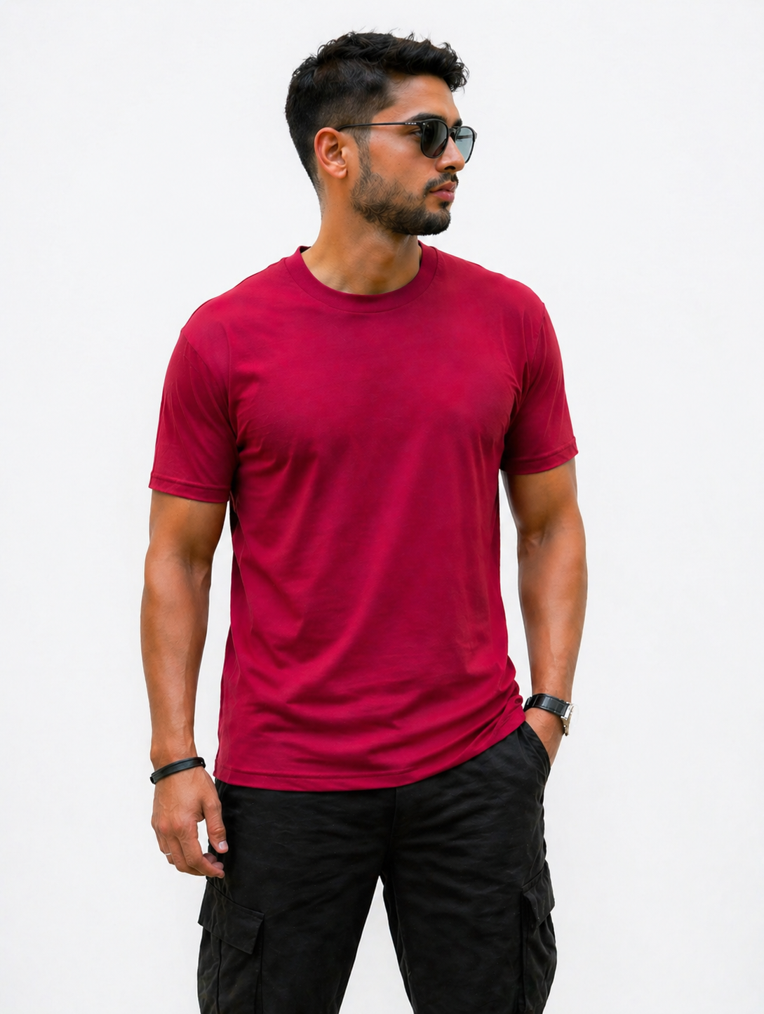 Mens Premium Short Sleeve T-Shirt - Crimson Red
